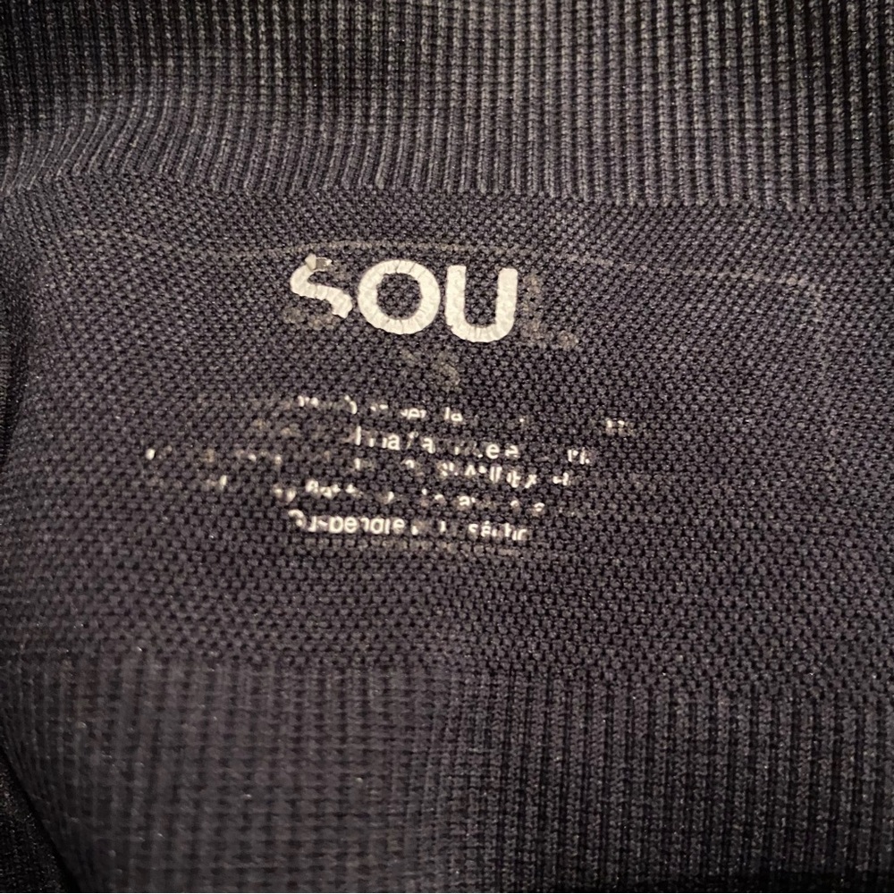 SOUL CYCLE Seamless Moto Leggings Dark Mineral Wash XS - Picture 6 of 7
